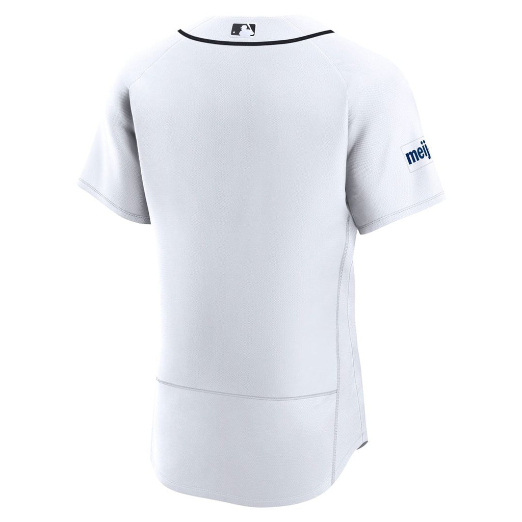 Men's Detroit Tigers White Home Sponsor Patch MLB Baseball Jersey - view 3