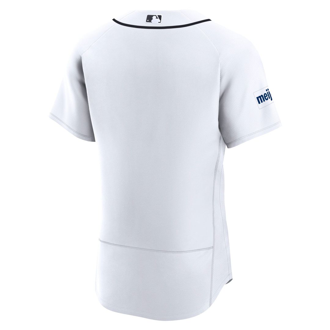 Men's Detroit Tigers White Home Sponsor Patch MLB Baseball Jersey - view 3