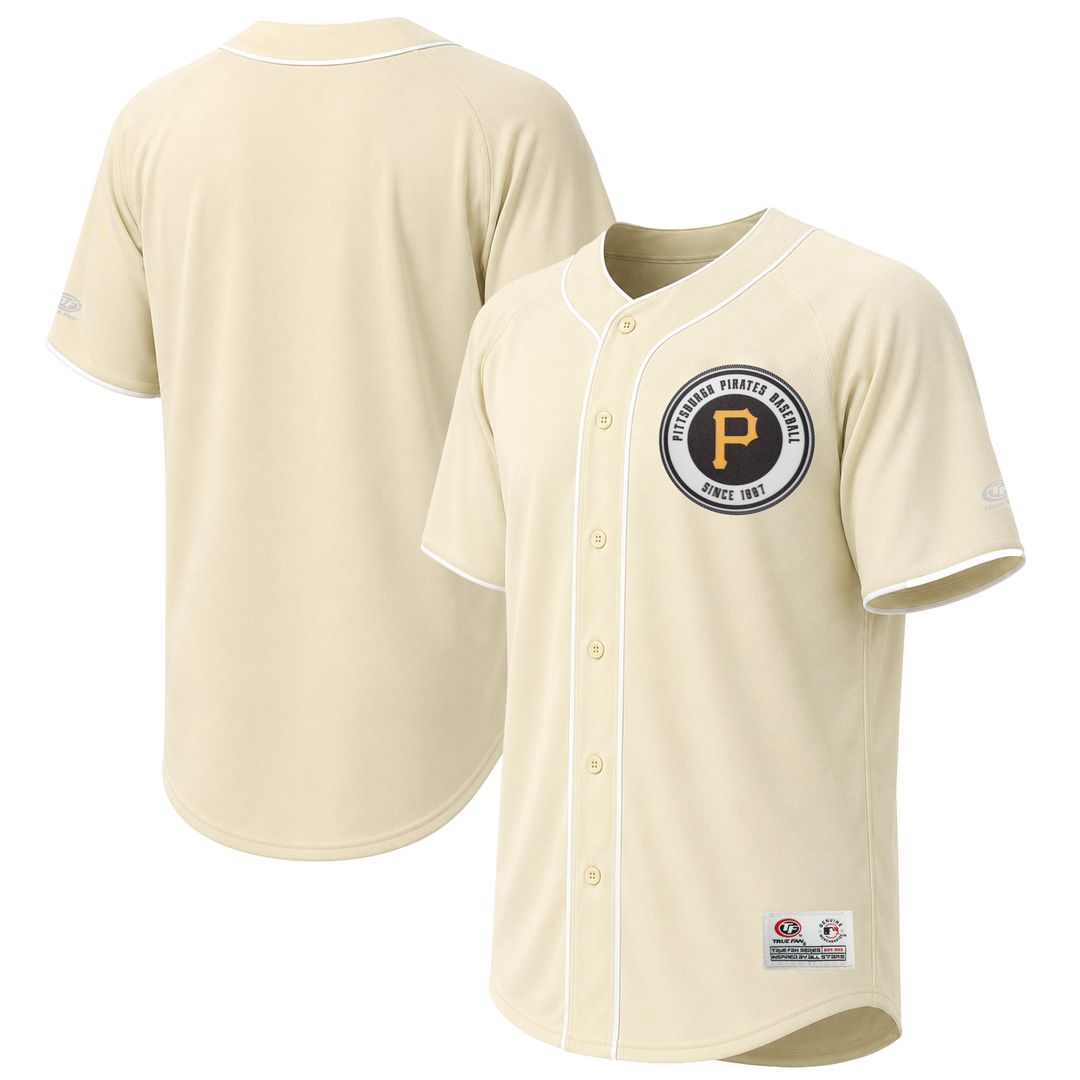 Men's Pittsburgh Pirates Cream Fashion MLB Baseball Jersey - view 1