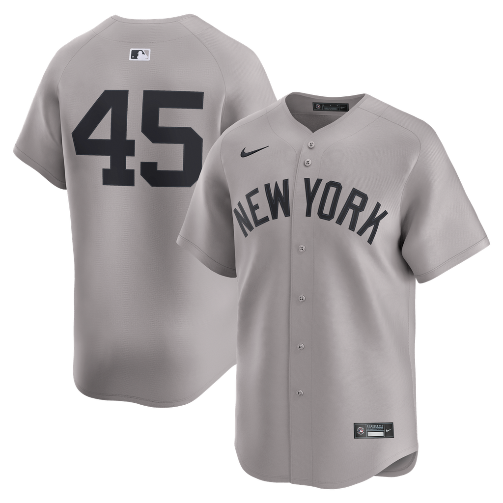 Men's New York Yankees Gerrit Cole Gray Road Limited MLB Baseball Jersey - view 1