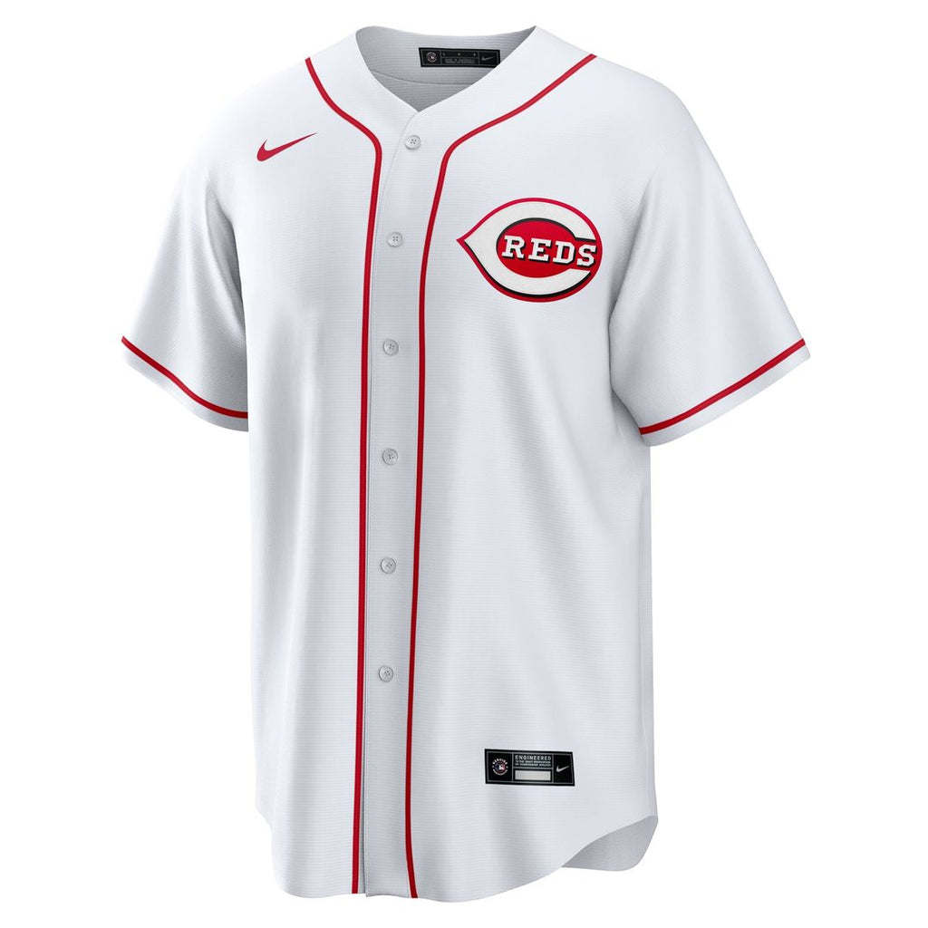 Men's Cincinnati Reds Hunter Greene White Home Replica MLB Baseball Jersey - view 2