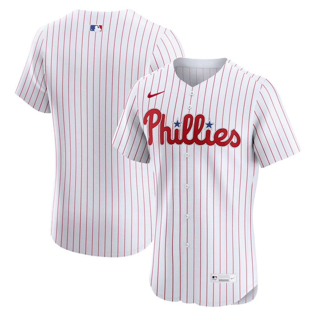 Men's Philadelphia Phillies White Home Elite MLB Baseball Jersey - view 4