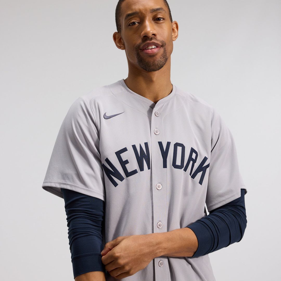 Men's New York Yankees Aaron Judge Gray Road Limited MLB Baseball Jersey - view 10