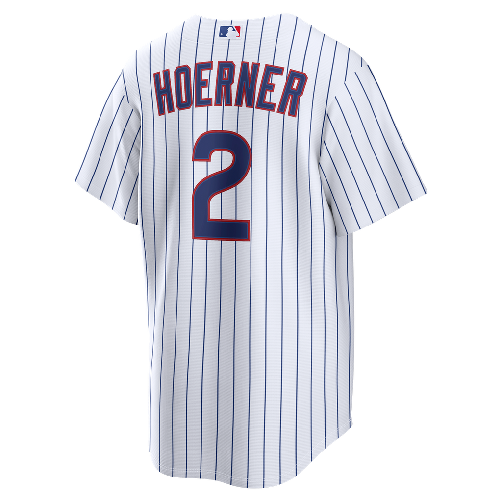 Men's Chicago Cubs Nico Hoerner White Home Replica MLB Baseball Jersey - view 3