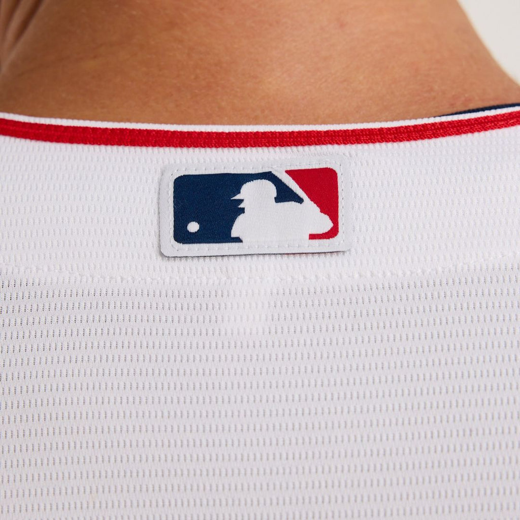 Men's Los Angeles Angels White Home Replica MLB Baseball Jersey - view 9