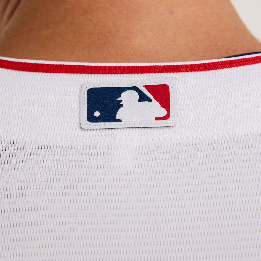 Men's Los Angeles Angels White Home Replica MLB Baseball Jersey - view 9