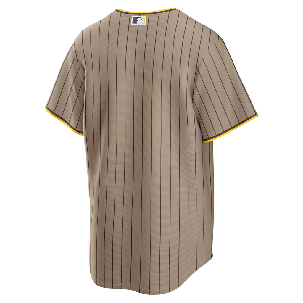 Men's San Diego Padres Sand Alternate Replica MLB Baseball Jersey - view 8