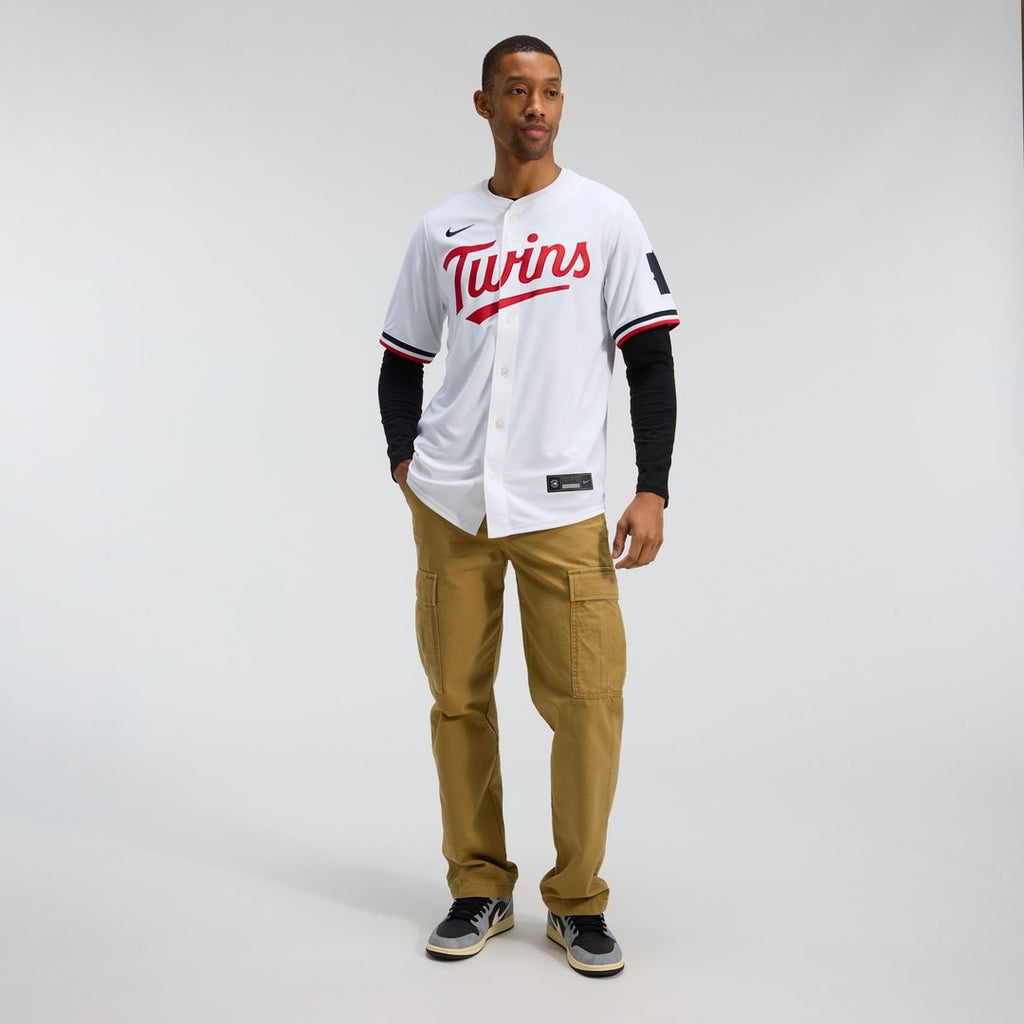Men's Minnesota Twins White Home Limited MLB Baseball Jersey - view 4