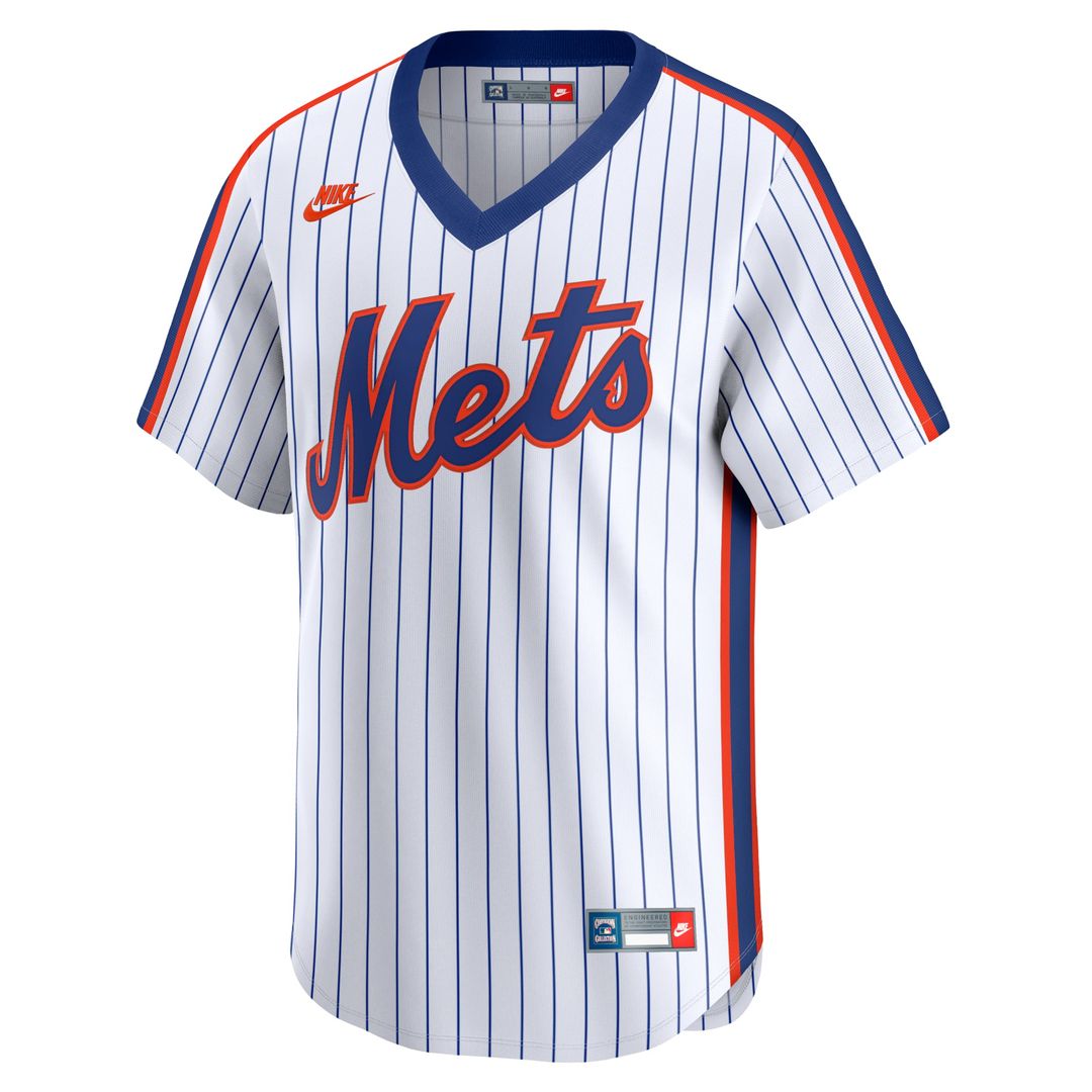 Men's New York Mets White Cooperstown Collection Limited MLB Baseball Jersey - view 2