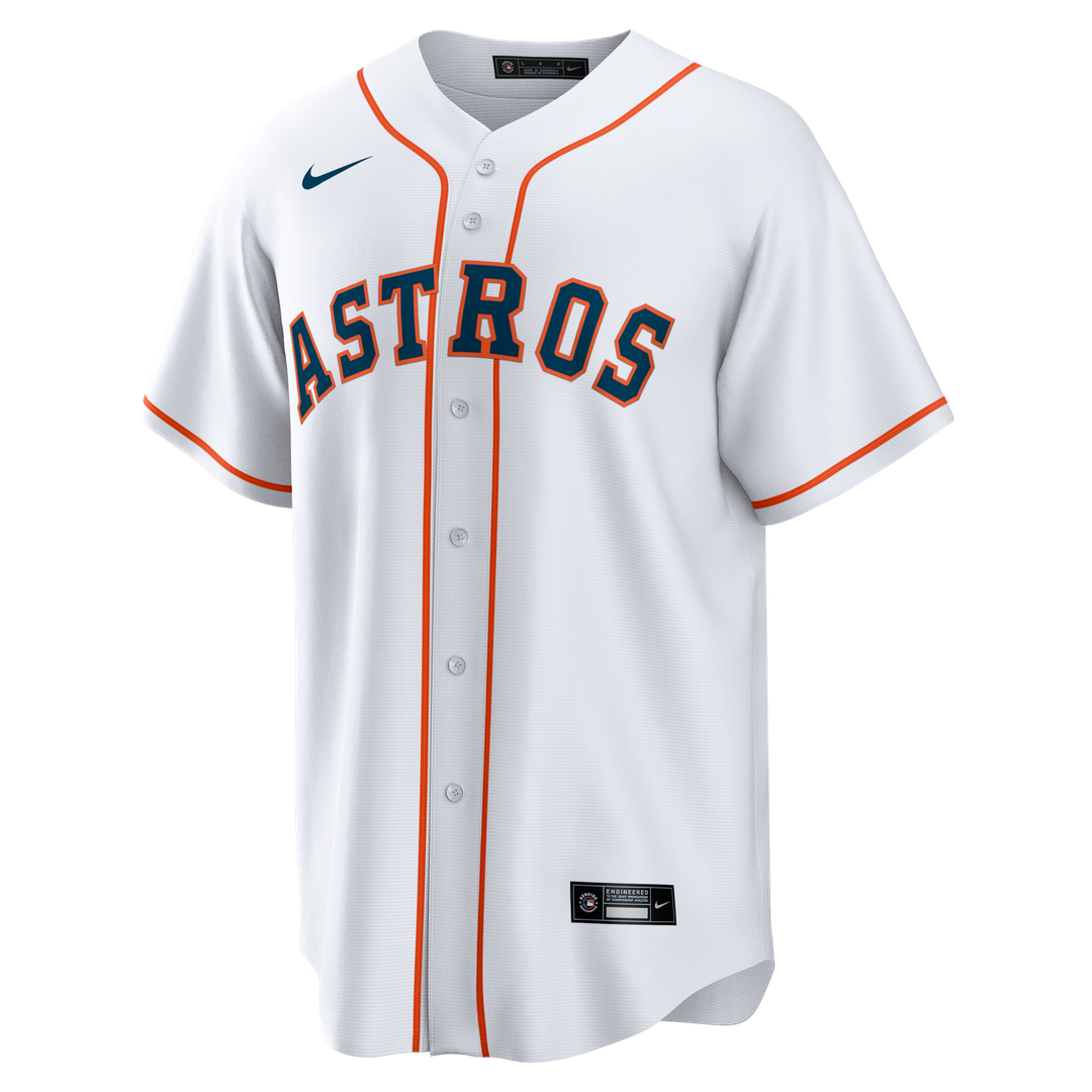 Men's Houston Astros White Home Big & Tall Replica MLB Baseball Jersey - view 2