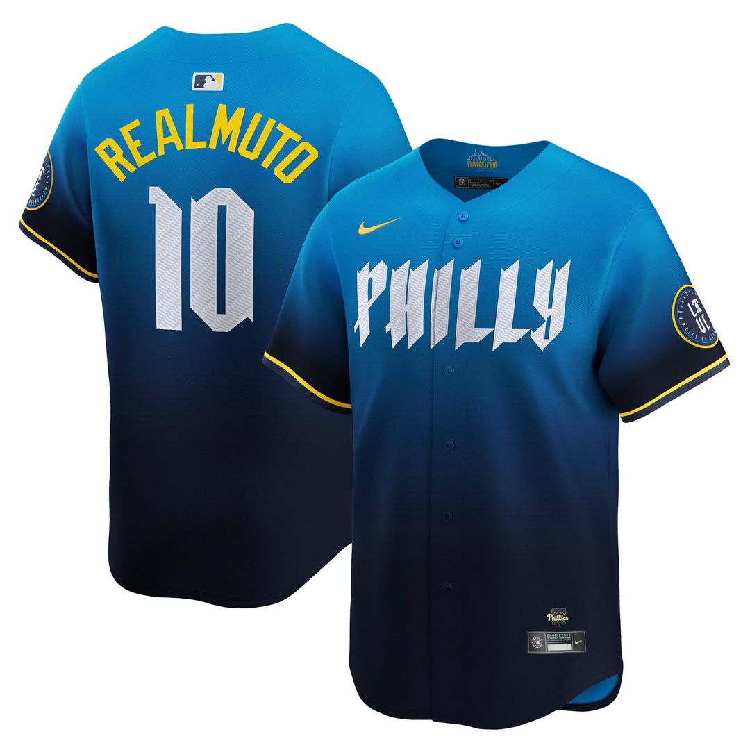 Men's Philadelphia Phillies J.T. Realmuto Navy City Connect Limited MLB Baseball Jersey - view 1