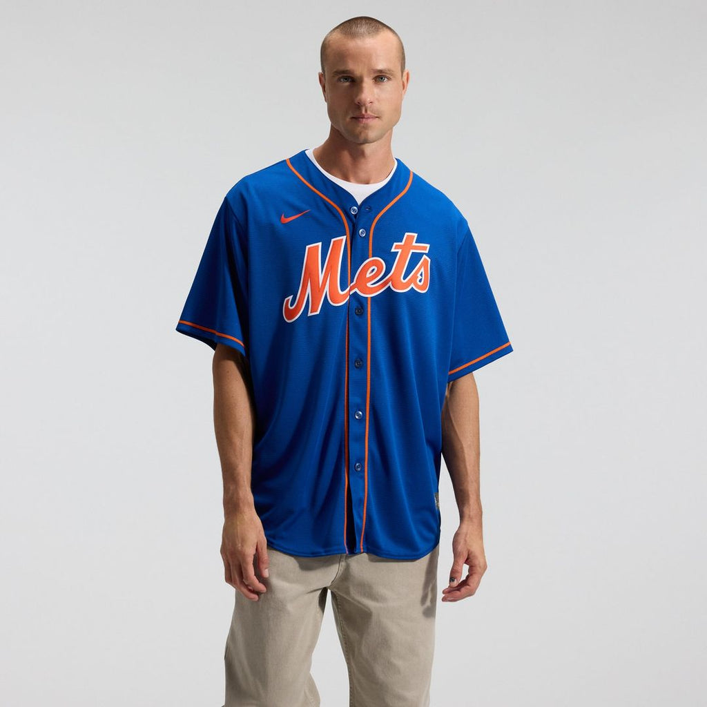 Men's New York Mets Francisco Lindor Royal Alternate Replica MLB Baseball Jersey - view 3