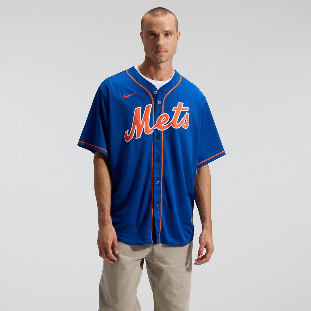 Men's New York Mets Francisco Lindor Royal Alternate Replica MLB Baseball Jersey - view 3