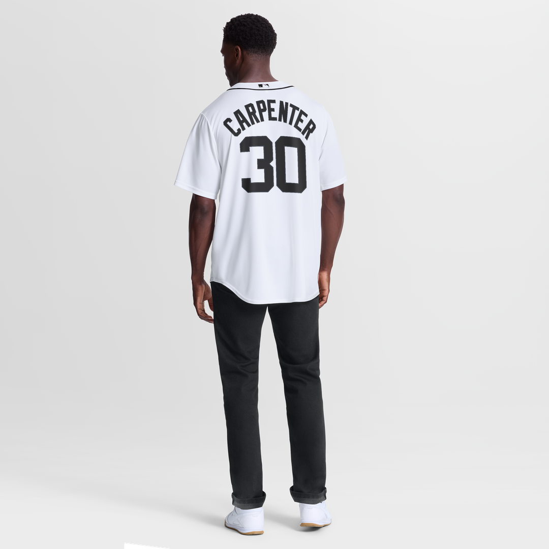 Men's Detroit Tigers Kerry Carpenter White Home Replica MLB Baseball Jersey - view 5