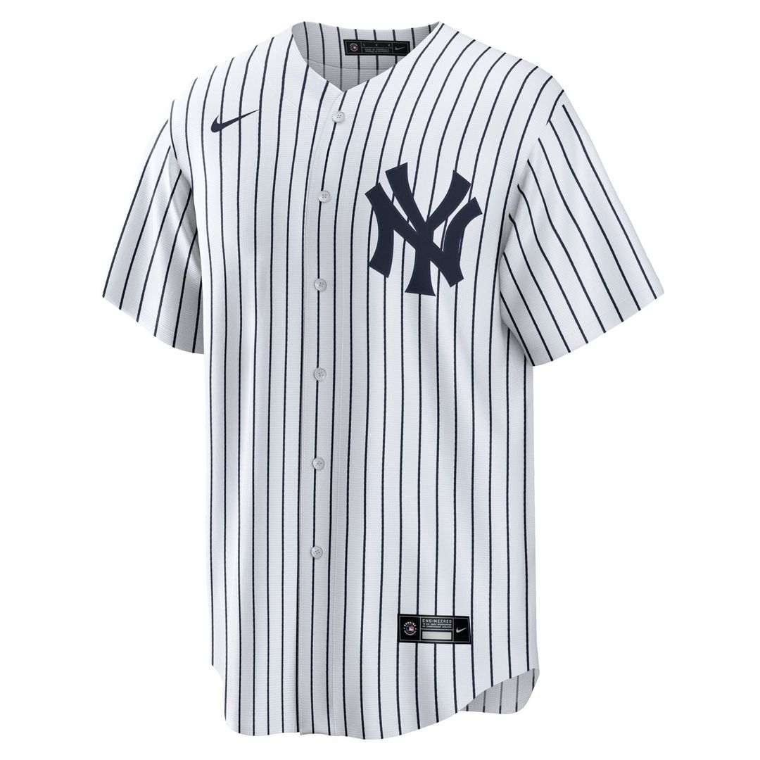 Men's New York Yankees Giancarlo Stanton White Home Replica MLB Baseball Jersey - view 2
