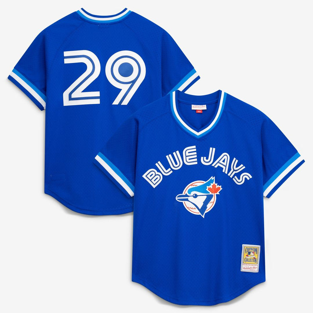 Men's Toronto Blue Jays Joe Carter Royal Batting Practice MLB Baseball Jersey - view 1