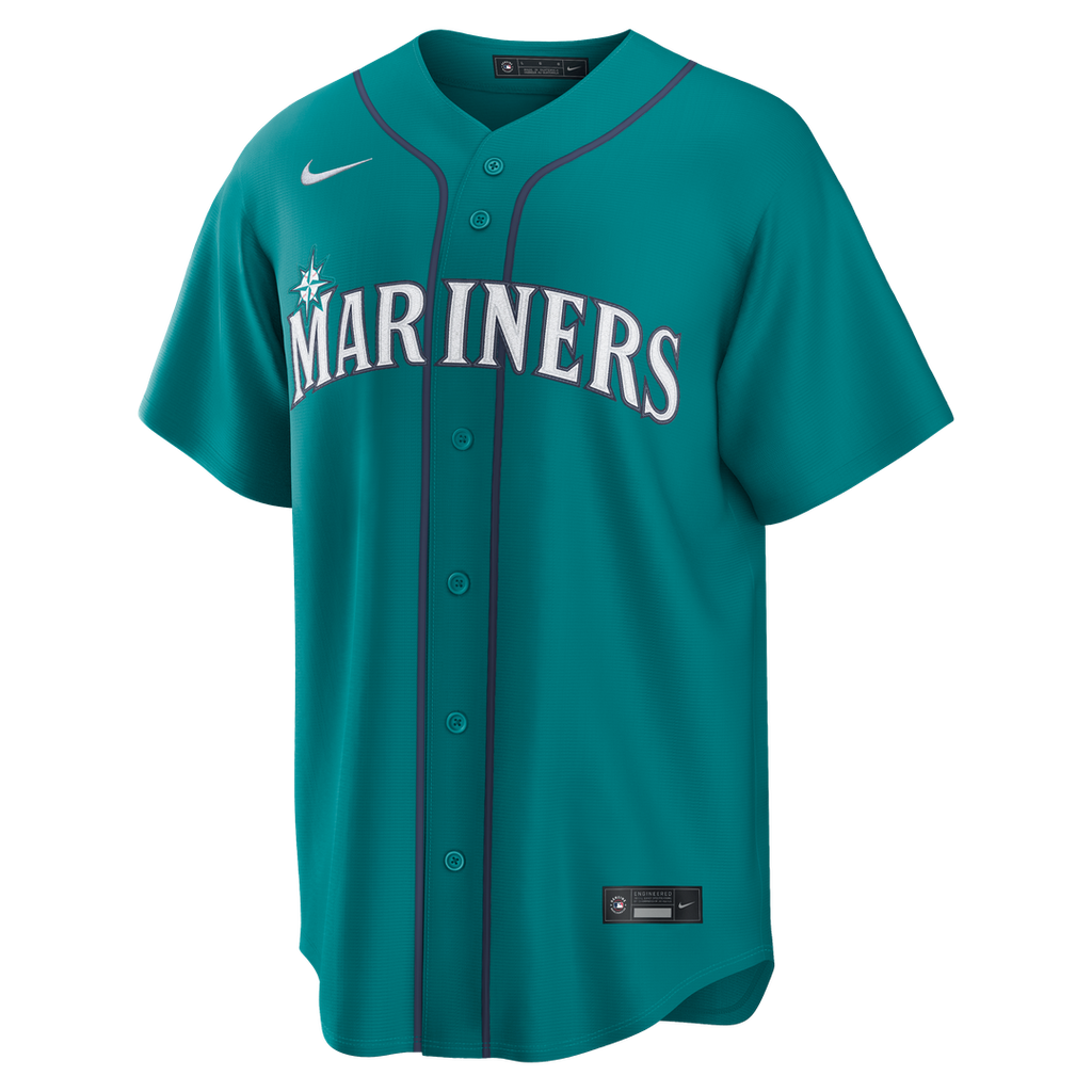 Men's Seattle Mariners Cal Raleigh Navy Road Replica MLB Baseball Jersey - view 8