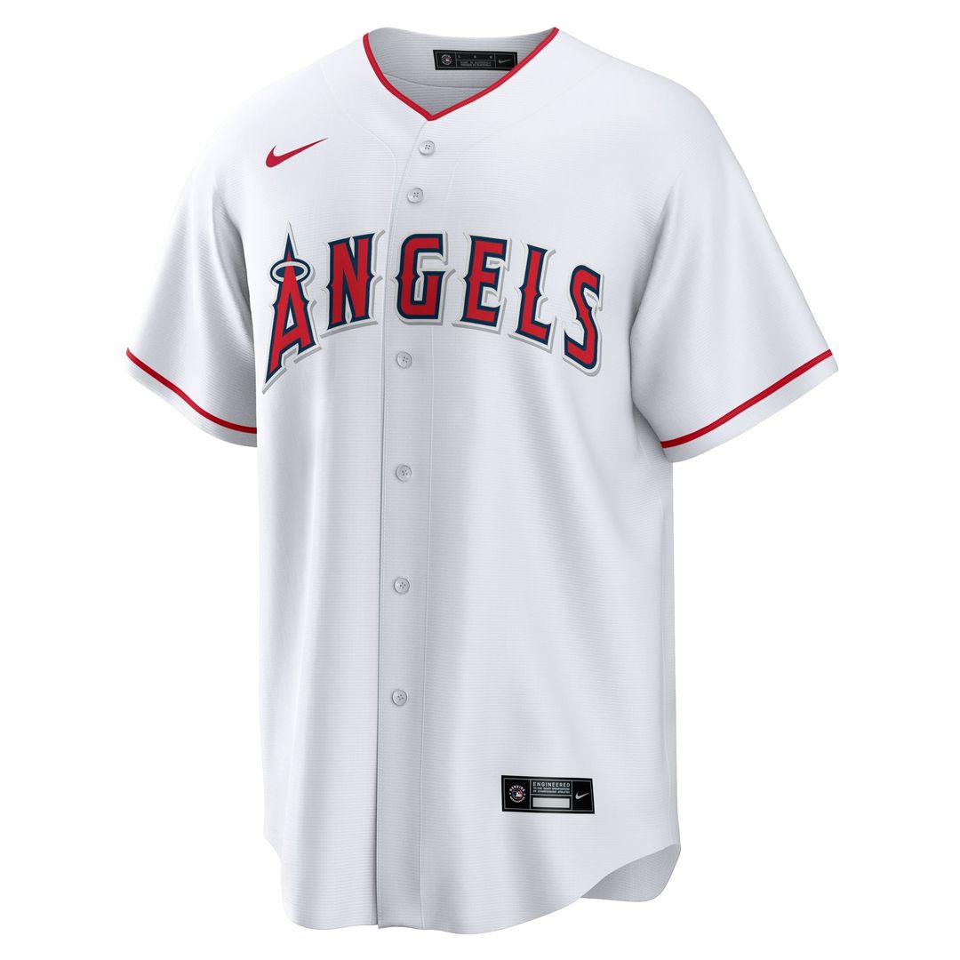 Men's Los Angeles Angels Yusei Kikuchi White Home Replica MLB Baseball Jersey - view 2