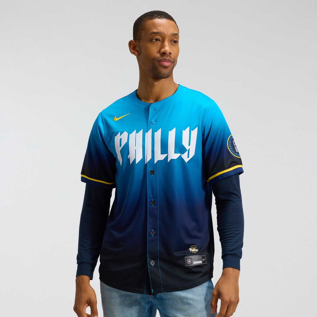 Men's Philadelphia Phillies Navy City Connect Limited MLB Baseball Jersey - view 1
