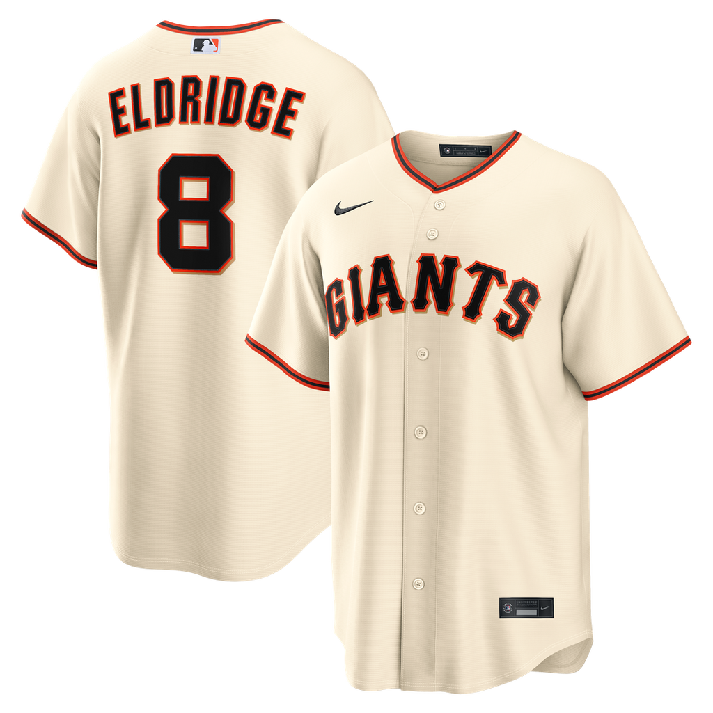 Men's San Francisco Giants Bryce Eldridge Cream Home Replica MLB Baseball Jersey - view 1