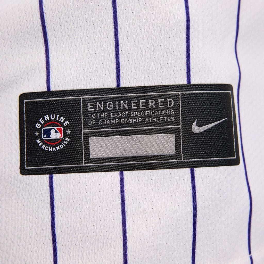 Men's Colorado Rockies White Home Limited MLB Baseball Jersey - view 11