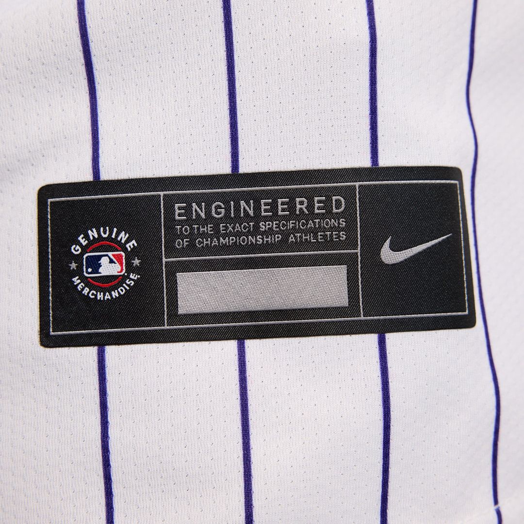 Men's Colorado Rockies White Home Limited MLB Baseball Jersey - view 11