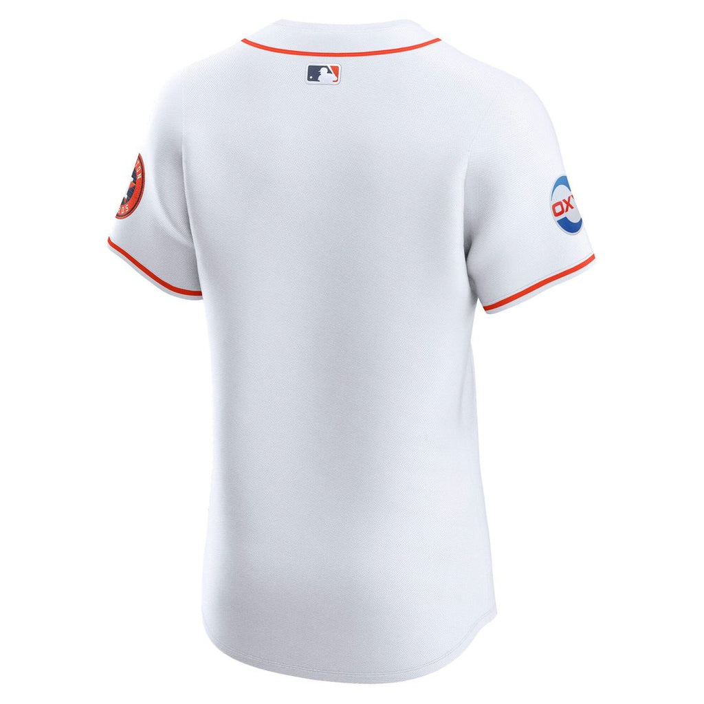 Men's Houston Astros White Home Elite MLB Baseball Jersey - view 3