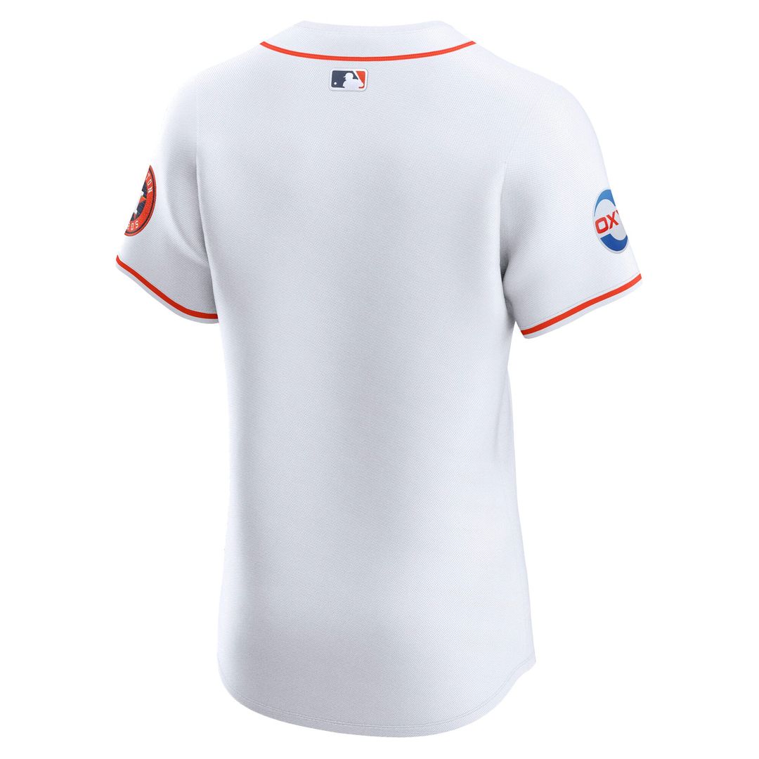 Men's Houston Astros White Home Elite MLB Baseball Jersey - view 3