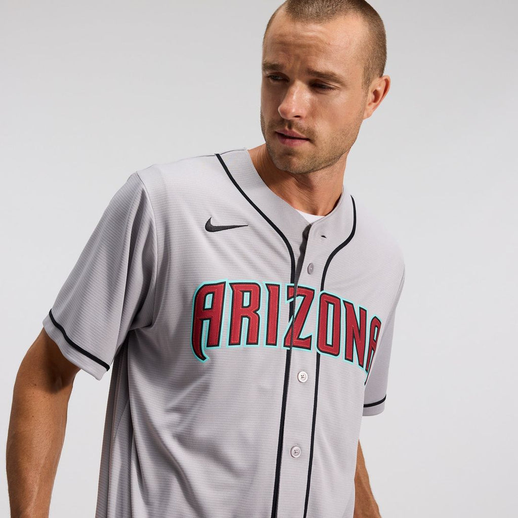Men's Arizona Diamondbacks Corbin Carroll Gray Road Replica MLB Baseball Jersey - view 25