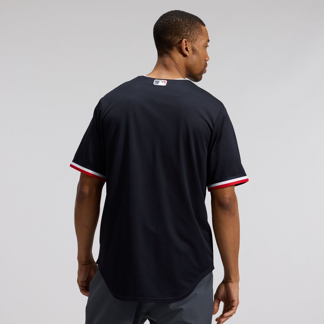Men's Minnesota Twins Navy Alternate Replica MLB Baseball Jersey - view 2