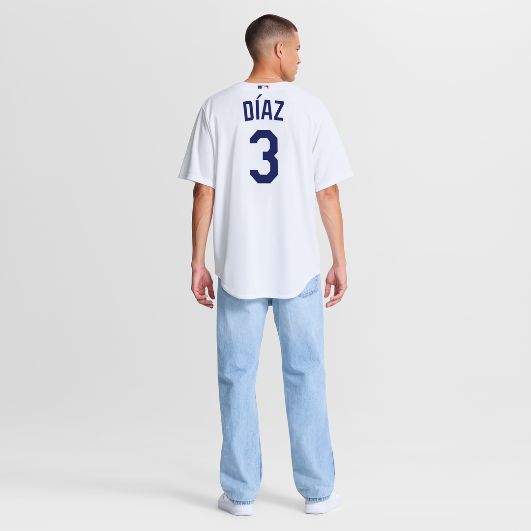 Men's Los Angeles Dodgers Edwin Díaz White Home Replica MLB Baseball Jersey - view 5