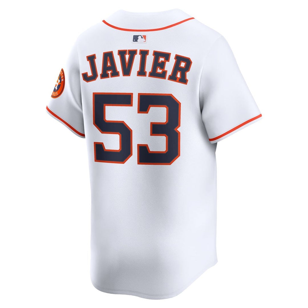 Men's Houston Astros Cristian Javier White Home Limited MLB Baseball Jersey - view 3