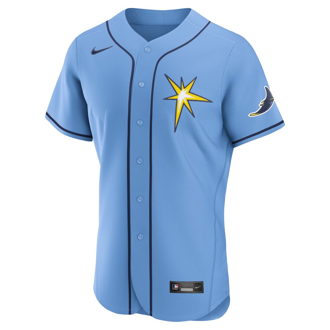 Men's Tampa Bay Rays Light Blue Alternate MLB Baseball Jersey - view 5