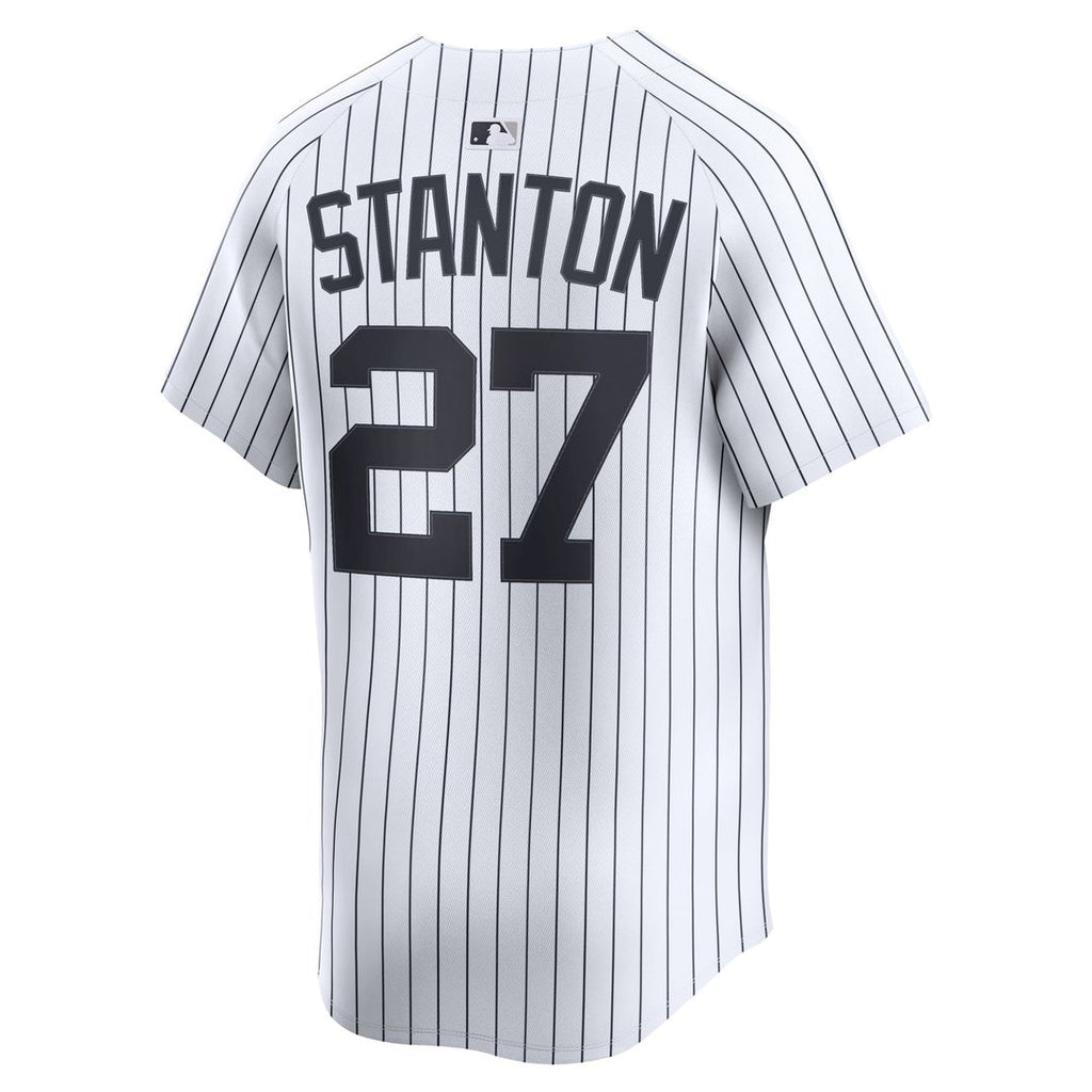 Men's New York Yankees Giancarlo Stanton White Home Limited MLB Baseball Jersey - view 3