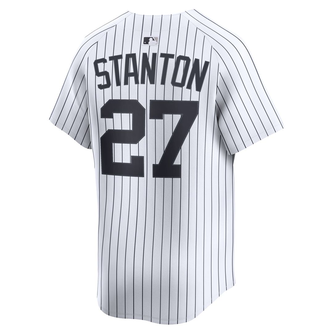 Men's New York Yankees Giancarlo Stanton White Home Limited MLB Baseball Jersey - view 3