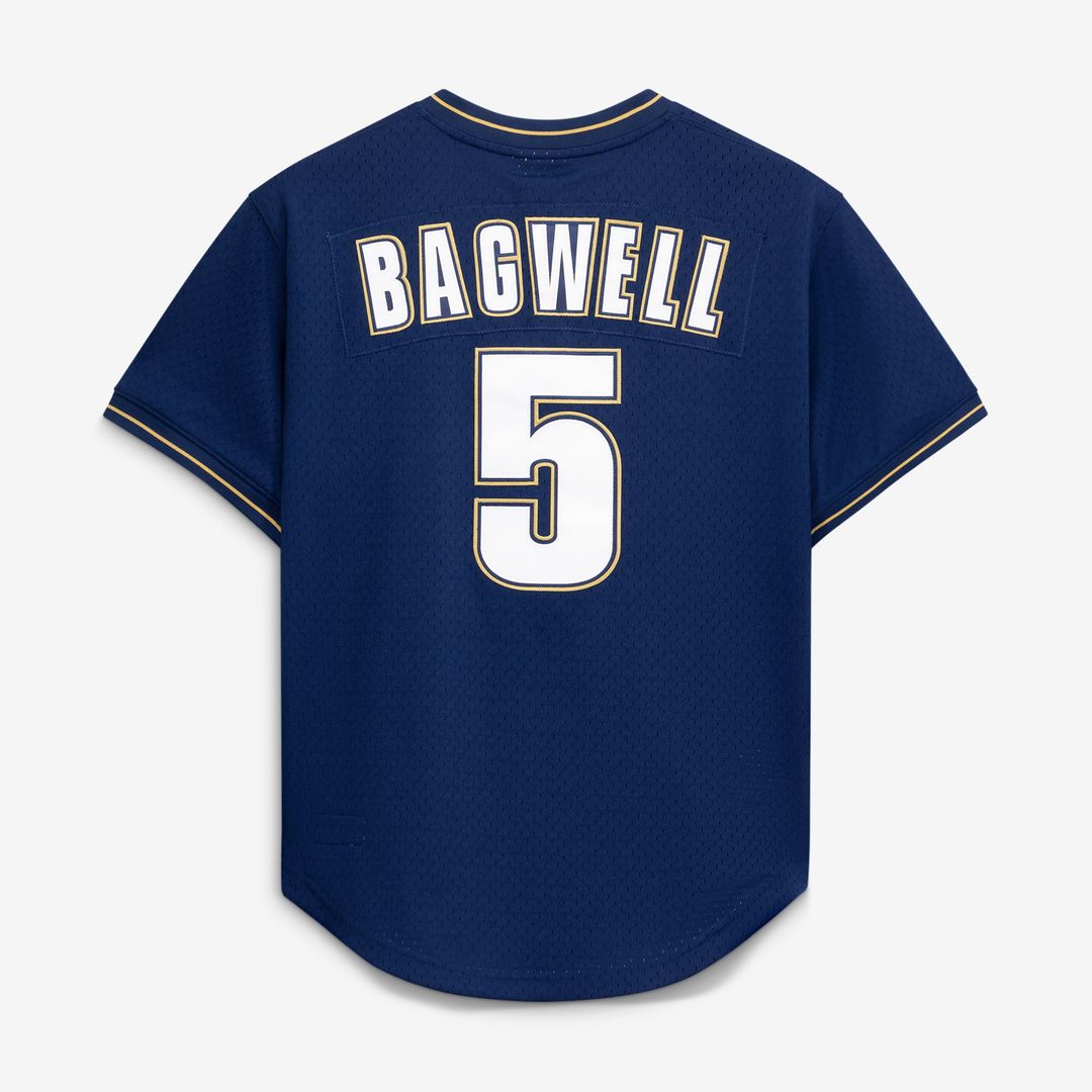 Men's Houston Astros Jeff Bagwell Navy Batting Practice MLB Baseball Jersey - view 3