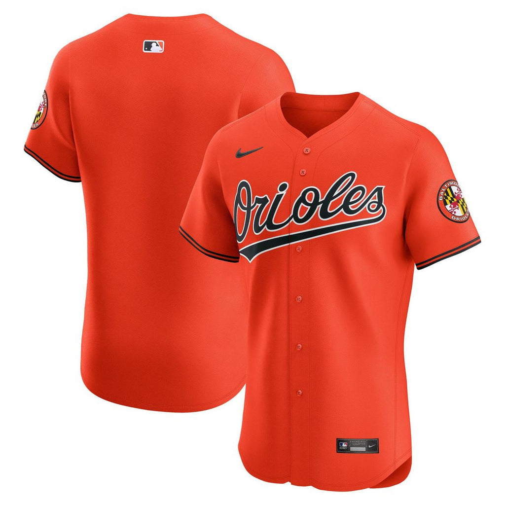 Men's Baltimore Orioles Orange Alternate 2 Elite MLB Baseball Jersey - view 1