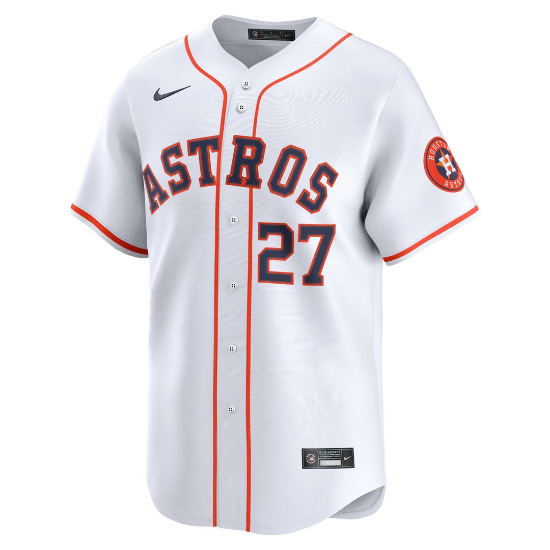 Men's Houston Astros Jose Altuve White Home Limited MLB Baseball Jersey - view 5