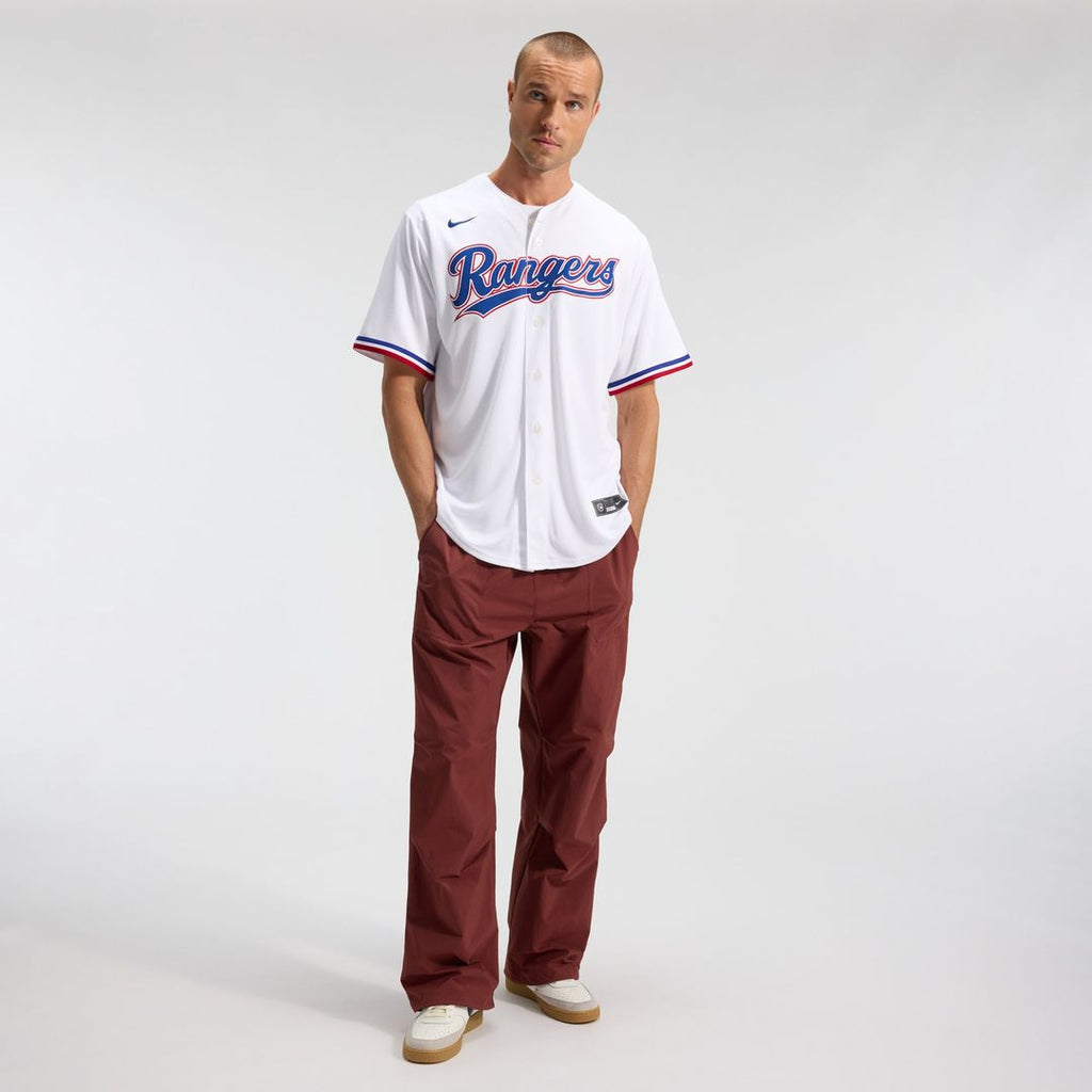 Men's Texas Rangers White Home Replica MLB Baseball Jersey - view 4