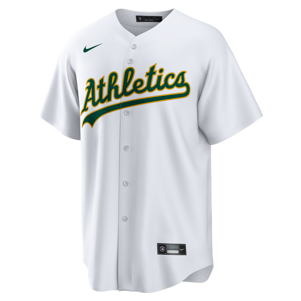 Men's Athletics White Home Big & Tall Replica MLB Baseball Jersey - view 2