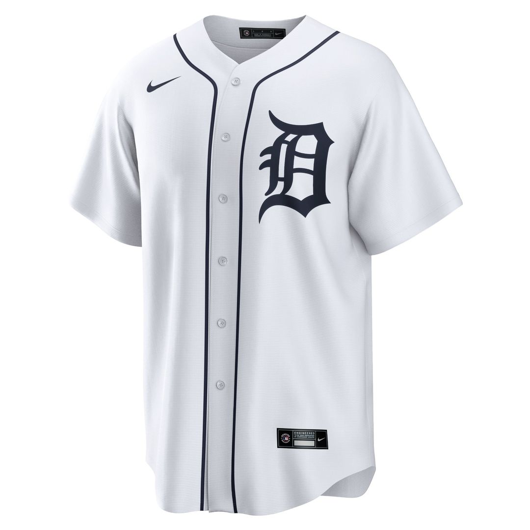 Men's Detroit Tigers Riley Greene White Replica MLB Baseball Jersey - view 2