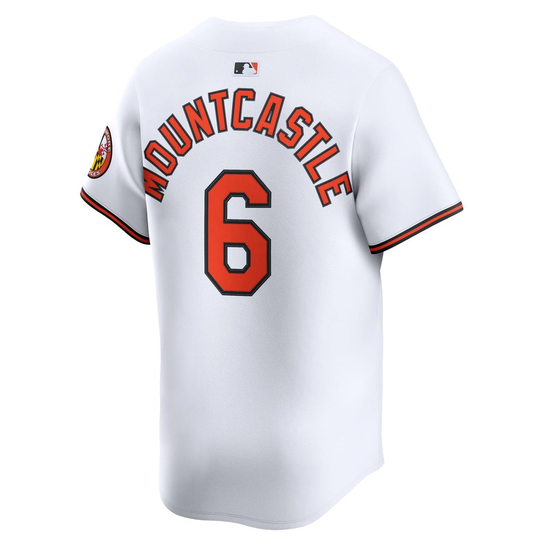 Men's Baltimore Orioles Ryan Mountcastle White Home Limited MLB Baseball Jersey - view 3