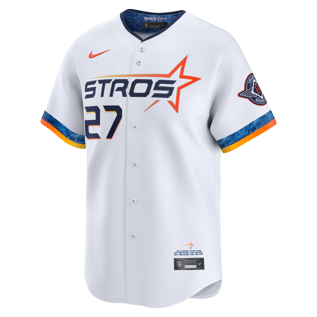 Men's Houston Astros Jose Altuve White 2025 City Connect Limited MLB Baseball Jersey - view 7