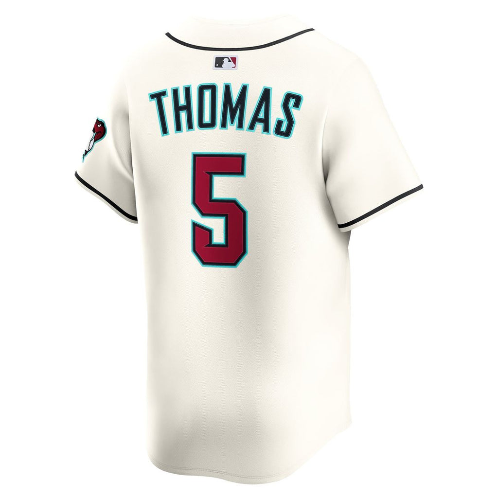 Men's Arizona Diamondbacks Alek Thomas Cream Home Limited MLB Baseball Jersey - view 3