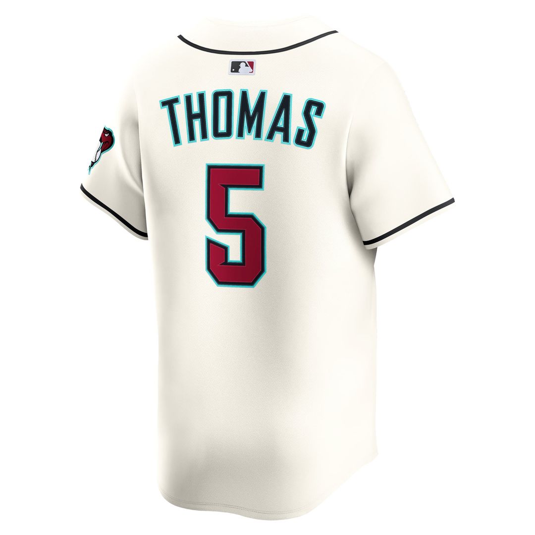 Men's Arizona Diamondbacks Alek Thomas Cream Home Limited MLB Baseball Jersey - view 3