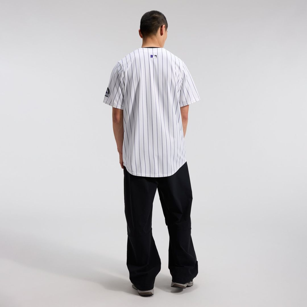 Men's Colorado Rockies White Home Limited MLB Baseball Jersey - view 4