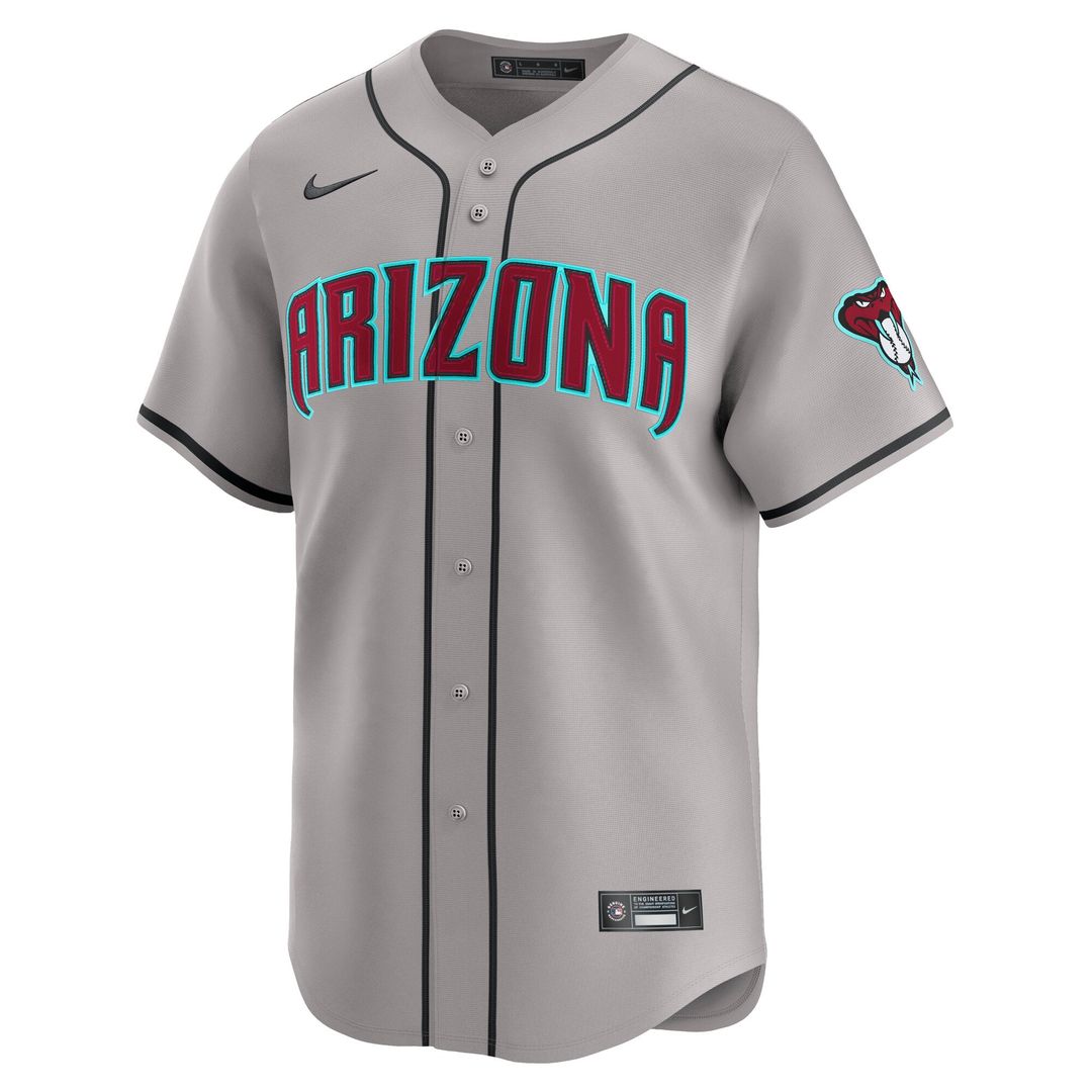 Men's Arizona Diamondbacks Corbin Carroll Gray Road Limited MLB Baseball Jersey - view 5