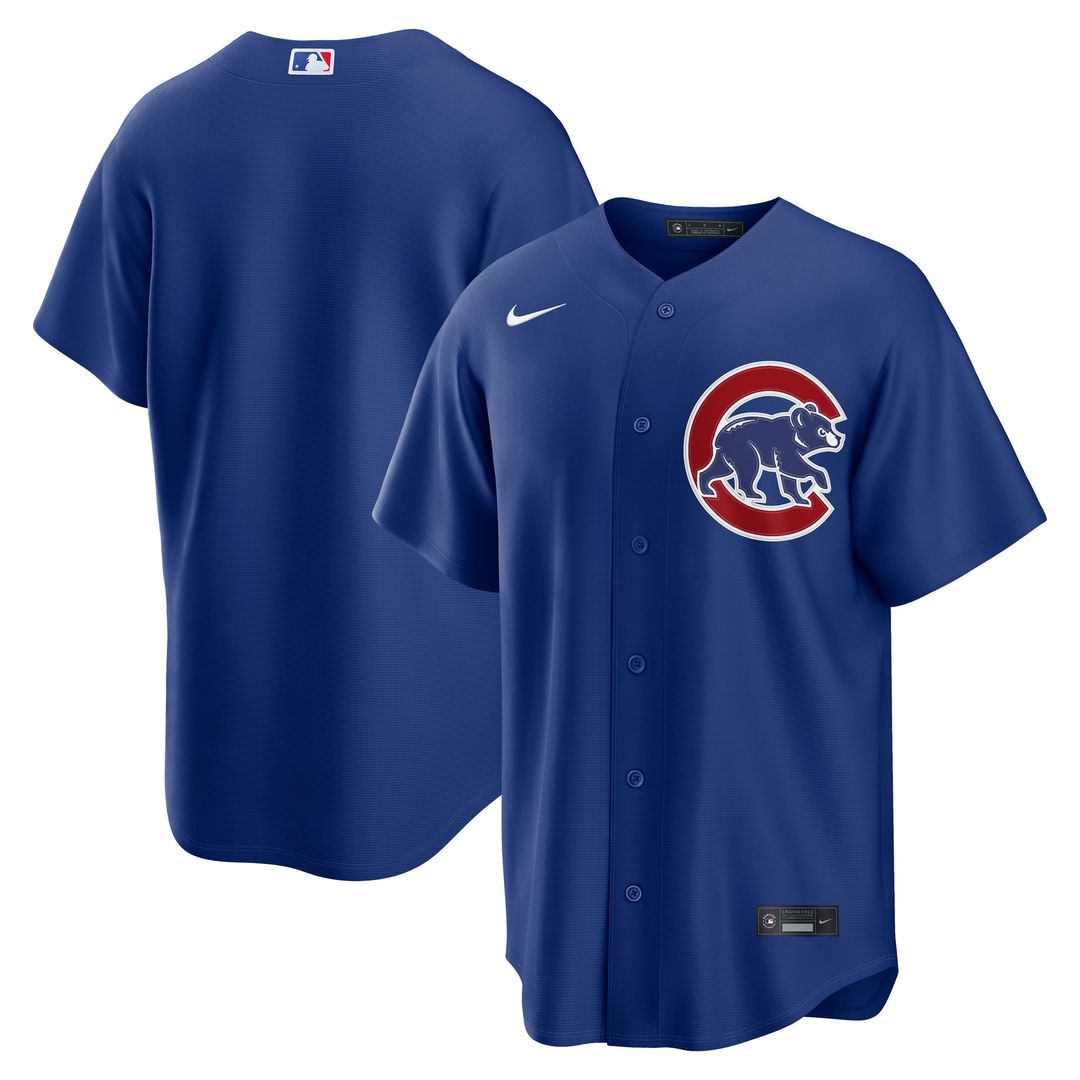 Men's Chicago Cubs Royal Alternate Replica MLB Baseball Jersey - view 4