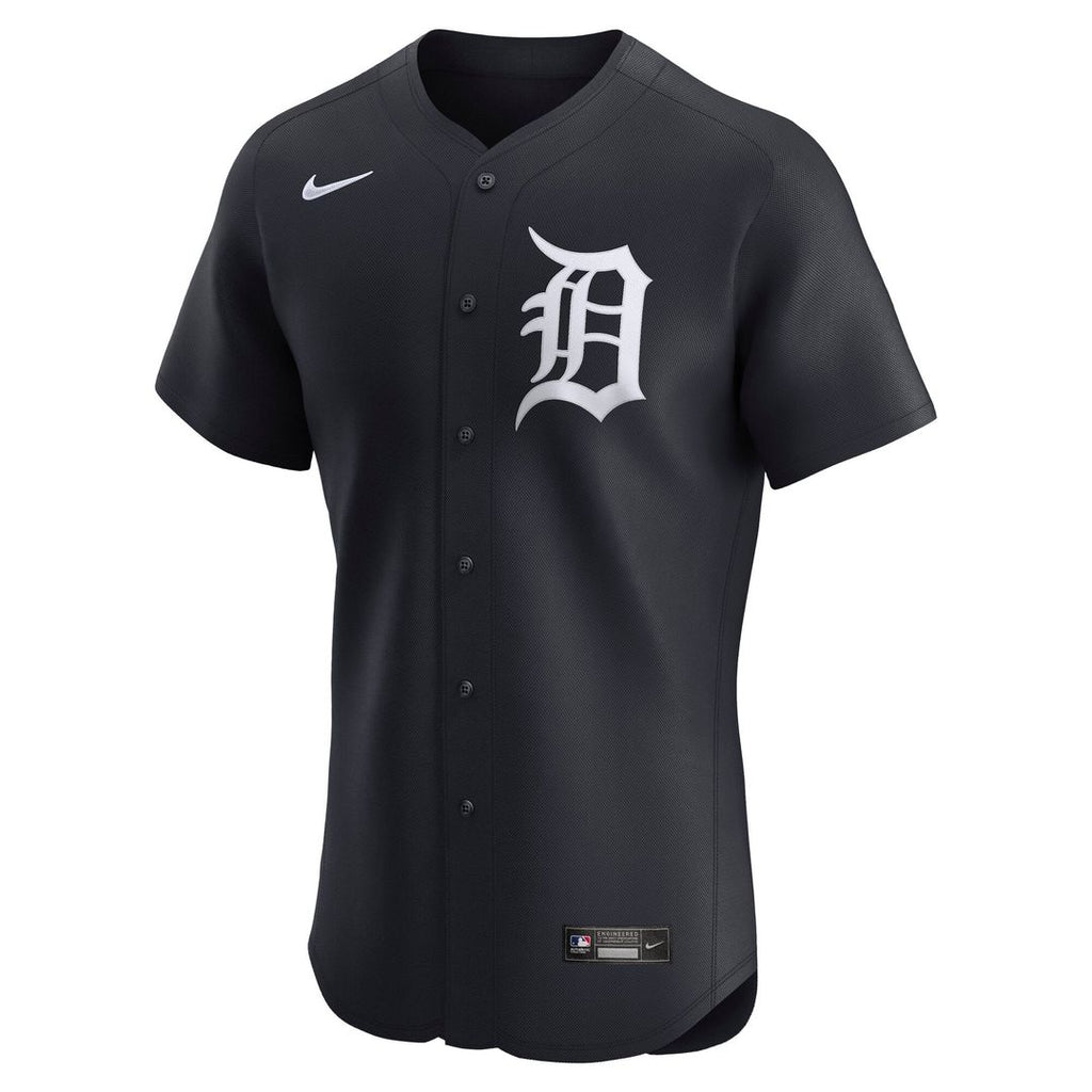Men's Detroit Tigers Navy Alternate 2 Elite MLB Baseball Jersey - view 2