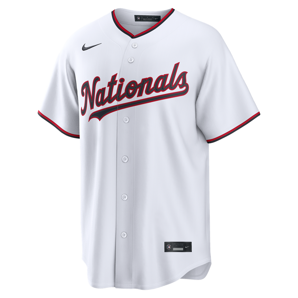 Men's Washington Nationals Dylan Crews White Home Replica MLB Baseball Jersey - view 2